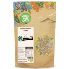 Wholefood Earth - Quinoa ecol?gica en grano, 2 kg, libre de transg?nicos, vegana, alta en fibra, con certificaci?n ecol?gica