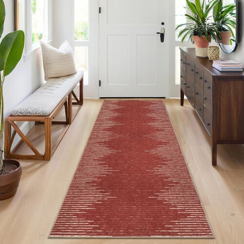 Wasbare gestreepte loper van 60 x 180 cm