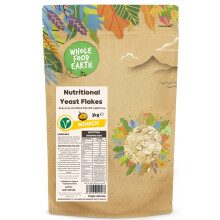 Wholefood Earth - Copos de levadura nutricional, 3 kg, con B12, sin l?cteos, sin transg?nicos, veganos