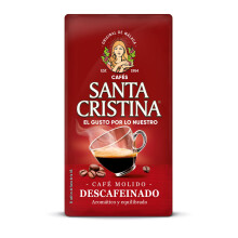 Santa Cristina Caf? Molido Descafeinado 250g - 4 paquetes, 4 unidad, 4