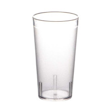 Conjunto de copos plásticos transparentes de 473 ml (16 oz) de alta resistência.