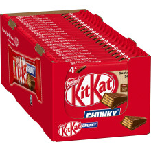 NESTL? KITKAT CHUNKY barritas de chocolate con leche caja 20 unidades de pack (4x40g)