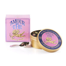 TWG Tea | Amour De Th? | T? Negro | Rosa | Lata de Caviar, 100G | Caja de Regalo Originales