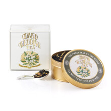 TWG Tea | Grand Wedding Tea | T? Negro | P?talos de Pi?a y Cal?ndula | Lata de Caviar, 100G | Caja de Regalo Originales