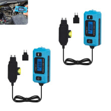 Automaattisen virtapiirin vikaantumistesteri, 20A/48V rele- ja sulaketarkistin, sininen taustavalaistu LCD + etuvalo, yhteensopiva tavallisten