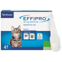 Virbac Effipro Spot-On Cat Flea Treatment - Vet Strength Flea and Tick Treatment