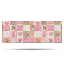 Tapis de bain fleuri Pioneer Flower, tapis antidérapant en microfibre avec envers en caoutchouc, doux, pour baignoire/douche, 43 x 119 cm