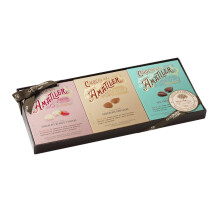 Chocolates Amatller Estuche Regalo 3 ?nicos - Caja de Bombones Hojas Finas Surtidos 180gr - Regalo Original
