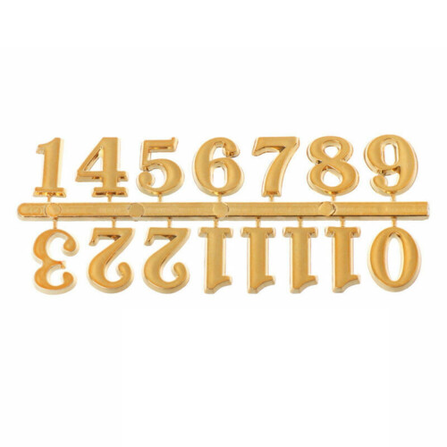 Set de cifre arabe cu ceas, 12 piese