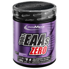 IronMaxx 100% EAAs Cero - Bayas Silvestres bote de 500g | polvo de EAA, vegano y sin az?cares con todos los 8 amino?cidos esenciales | sabor afrutado,