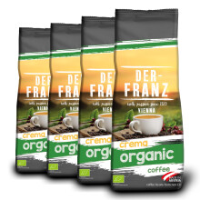 Der-Franz - Crema de caf? org?nico UTZ, grano entero, 1000 g, el embalaje puede variar