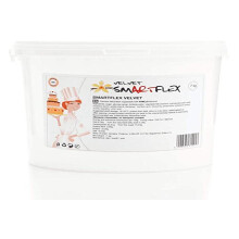 Smartflex Fondant Blanco Velvet 7kg ? Pasta de Az?car con Delicioso Sabor a Vainilla, No se Rompe, Agrieta ni Se Pegue, Apta para Vegetarianos y Vegan