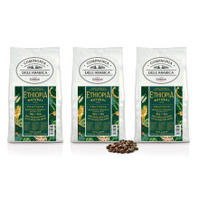 Caff? Corsini - Caf? en Grano 3x250g Compagnia Dell?Arabica Etiop?a Natural, Afutado y aromatico, Mono Origen, Afrutado, 750g en Total.