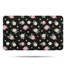 Tapis de bain fleuri Pioneer Flower, tapis antidérapant en microfibre avec envers en caoutchouc, doux, pour baignoire/douche, 43 x 76 cm