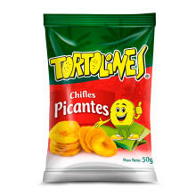 Tortolines Chifles Picantes 50g, Hojuelas de Pl?tano Deshidratado Crujientes, Chifles Platano para Dips y Ceviches