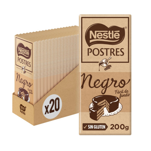 Nestl? Postres chocolate negro para fundir 20x200g