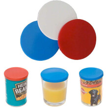 Karrma Ltd. Pet Food Can Covers | Set of 3 Assorted Colours Cat Dog Food Can Covers BPA Free Storage Cat Dog Pet Food Tin Lids Reusable Standard Size