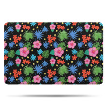 Tapis de bain fleuri Pioneer Flower, tapis antidérapant en microfibre avec envers en caoutchouc, doux, 51 x 81 cm, pour baignoire/douche.