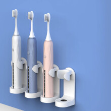 Support blanc pour brosses à dents électriques en ABS, idéal pour ranger vos brosses à dents dans la salle de bain. Compatible avec 90 % des