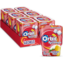 Orbit Fruity Refreshers Chicles Sin Az?car en formato gragea en bote, (6x30 chicles)