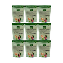 NaturGreen - Caramelos de Jengibre BIO, Sabor Picante y Dulce, Ecol?gicos, Aliviar Molestias de Garganta, 100% Vegan - Pack 9 Unidades de 125 g