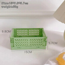 Cestini portaoggetti pieghevoli in plastica a 6 colori per organizzare e riporre oggetti, ideali per studenti, studenti, studenti, appassionati di
