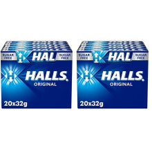 Halls Eucalipto - Caramelo duro - Caja con 20 Sticks de 32 g (Paquete de 2)