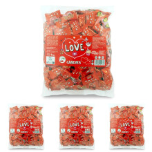 Caramelos Cerd?n - Caramelos con Forma de Coraz?n Love | 333 Unidades | Sabor Cereza | Caramelo Sin Gluten ni Al?rgenos | Ideal para San Valent?n, Fie