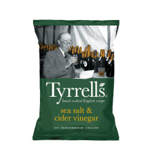 Tyrrells Sea Salt & Cider Vinegar Crisp 150 g (order 12 for trade outer) (Paquete de 10)