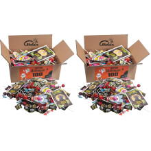 Caramelos Cerd?n | Party Mix Halloween - 100 Golosinas y Caramelos de Sabores Surtidos | Relleno de Pi?ata Sin Gluten | Ideal para Cumplea?os, Fiestas