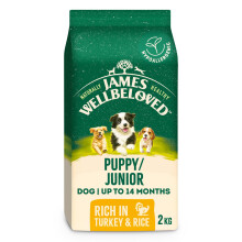 James Wellbeloved Dog Puppy Hypoallergenic Dry Food Turkey and Rice 2 kg