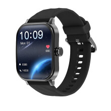 Orologio intelligente HD robusto con schermo curvo, ideale per sport, musica, chiamate Bluetooth, contapassi, multifunzione, ampio schermo e