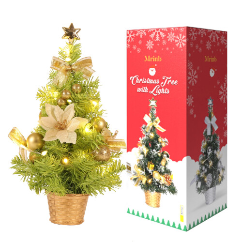 40 cm förbelyst minijulgran med LED-lampor