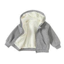 Winterjas voor peuters en baby's, warme winterjas in effen kleur, westernstijl, vest met capuchon voor jongens en meisjes van 3-4 jaar.