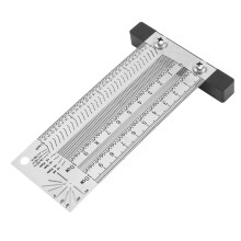 T-Quadrat-Markierlineal 100 mm / 4 Zoll 0,25 mm Edelstahl