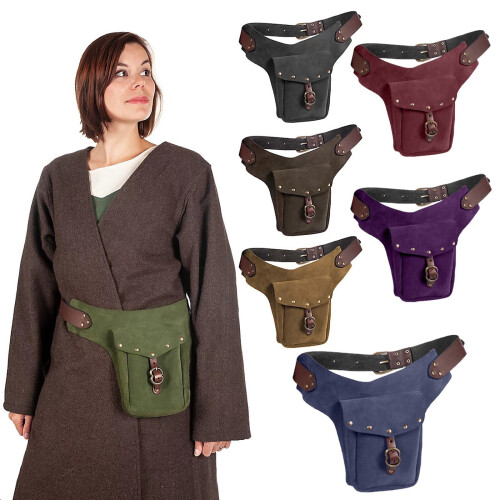 Sac banane rétro en cuir ajustable (1 pièce)