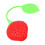 Rode siliconen aardbeien thee-infuser 1