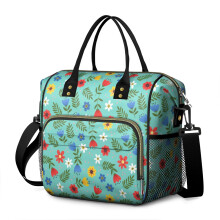 Sac à lunch isotherme étanche à imprimé floral Pioneer Flower pour femmes – Travail, plage, voyage, pique-nique, camping
