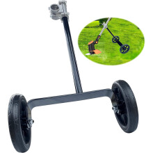 Nastaviteľné oporné koliesko pre vyžínač (19,48") s 26 mm svorkou a 6" kolesami – kompatibilné s vyžínačmi buriny s ručne vedeným