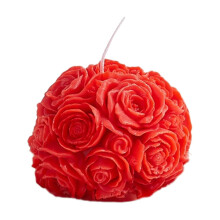 Rosenkuglelys Aromaterapilys Dekorativt duftlys til Valentinsdagstemning Romantisk dekoration og gave