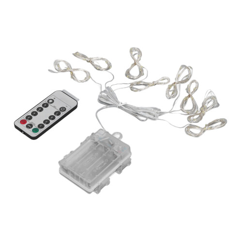 Waterproof Camping String Lights 3AA Battery Operated Warm White LED