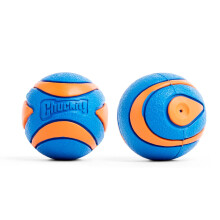 Chuckit! Ultra Squeaker Dog Ball – Durable Rubber Dog Toy for Fetch and Playtime, Compatible with Launcher, Small, 4.8 cm (Pack of 2)