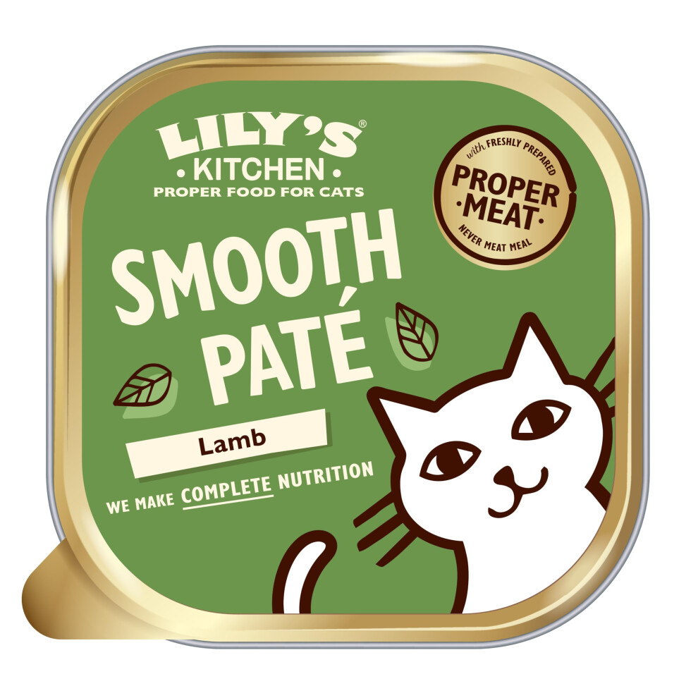 Lily's Kitchen Smooth Lamb Paté Complete Nutrition Adult Cat Food 19