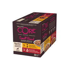 Wellness CORE Savoury Medleys 6 x 85g, Chicken, Duck & Beef Mix – Wet Dog Food for Small Breeds, Grain-Free, Natural, Hypoallergenic, Protein-Rich