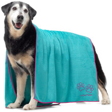 Lucky Paws UK Dog Towel – Extra Large 140x70cm – Super Absorbent,