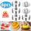 4er-Packung Edelstahl-Lebensmittelringe und Stopfer 1