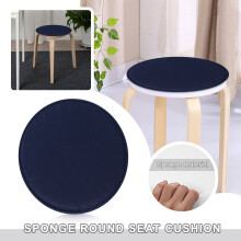 Pernă rotundă pentru scaun cu legături, pernă antiderapantă pentru scaun de bucătărie, 12 inch, pentru scaun înalt, bistro bar, negru