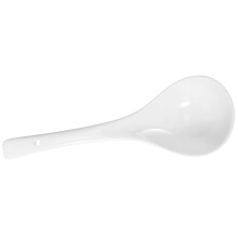 Colher de sopa de cerâmica branca 26,5 cm
