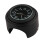 Universal Waterproof Motorcycle Handlebar Meter Thermometer for 22mm-25.4mm (7/8"-1") Handlebars, Silver Shell & White Dial 1