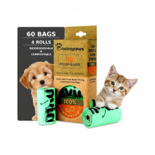 Enviropaws Biodegradable & Compostable Cat Poop Bags - 60 Dog & Cat